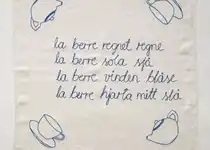 "Nye sting i gamal duk" m/ tekst av Jon Fosse. Ide og konsept i samarbeid med Åse Ljone